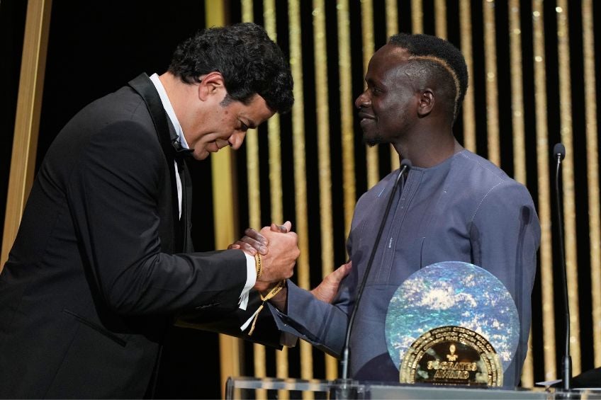 Sadio Mané tras recibir el Premio Sócrates