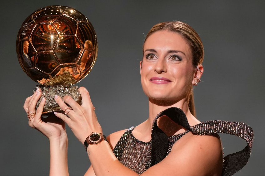 Alexia Putellas tras recibir el Balón de Oro