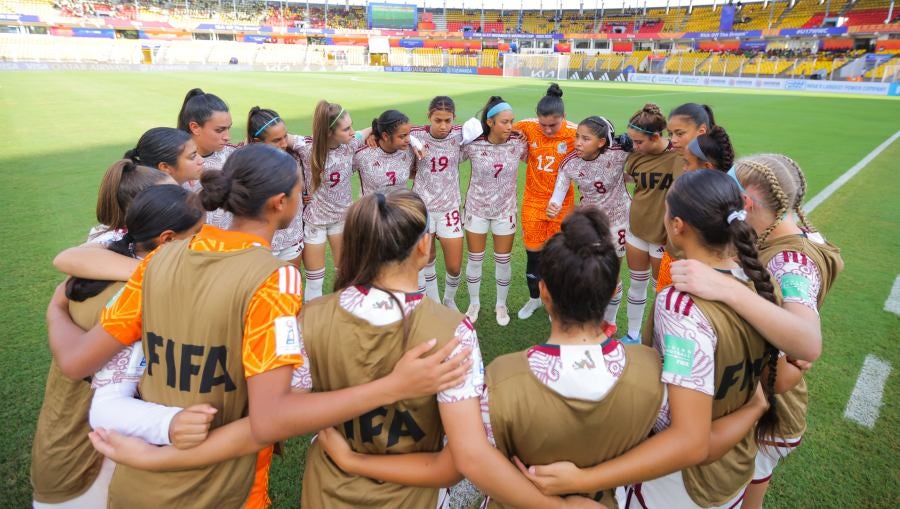 Jugadoras de México previo a juego del Mundial