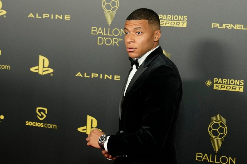 Mbappé en la gala del Balón de Oro