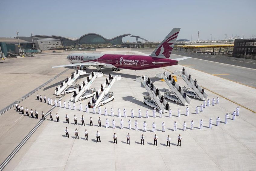 Avión de Qatar Airways