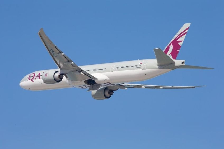 Avión de Qatar Airways