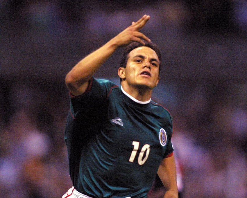 Cuauhtémoc Blanco con el Tricolor