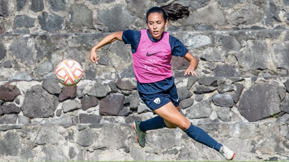 Bibi Quintos en entrenamiento