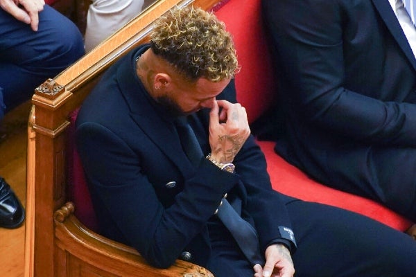 Neymar durante su juicio 