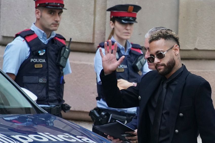 Neymar previo a su juicio