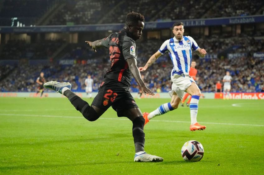 Amath durante un partido del Mallorca