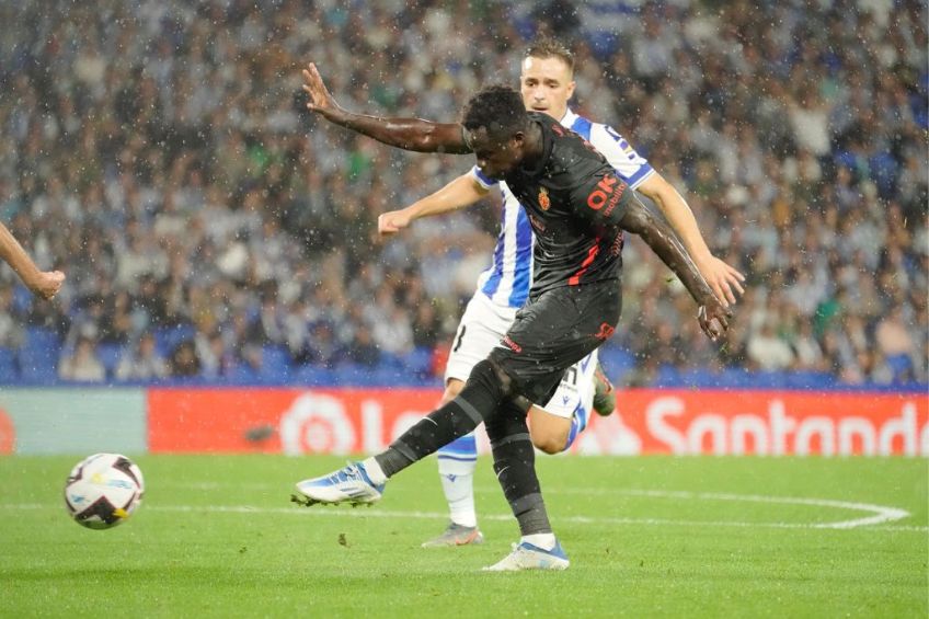 Amath durante un partido del Mallorca