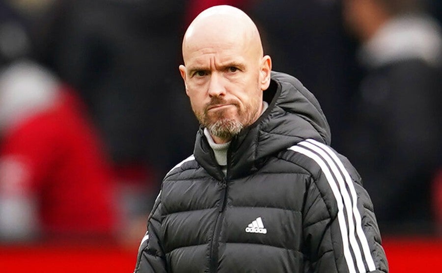 Erik ten Hag en juego ante Tottenham