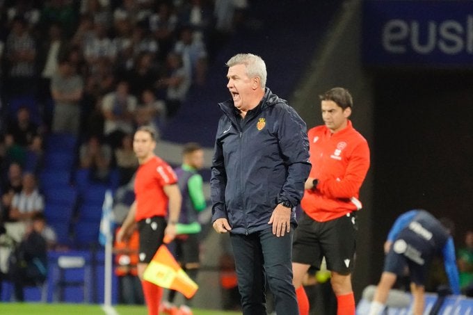 Javier Aguirre en partido con el Mallorca