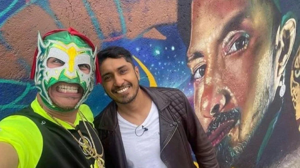 Tenoch Huerta rompió en llanto al ver un mural suyo en CDMX