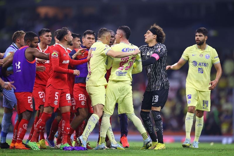 Término del partido entre América vs Toluca