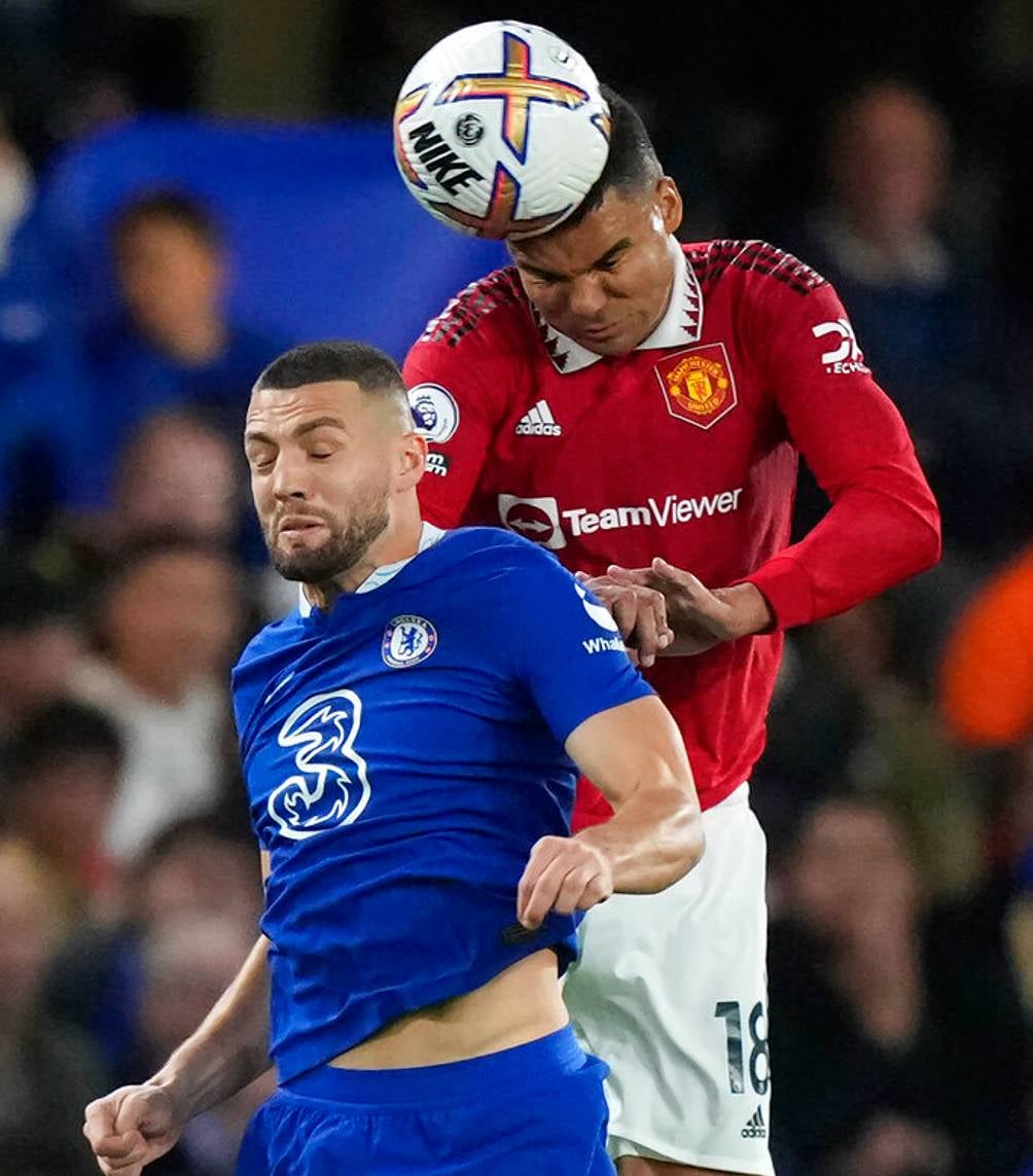 Mateo Kovacic en el partido ante el Manchester United