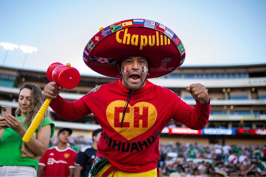 Aficionados mexicanos durante un partido de la Selección