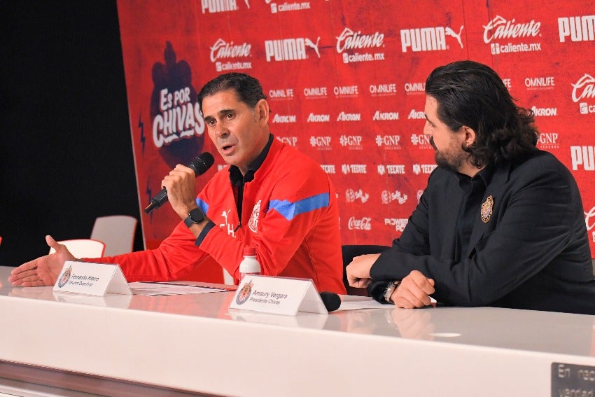 Fernando Hierro y Amaury Vergara