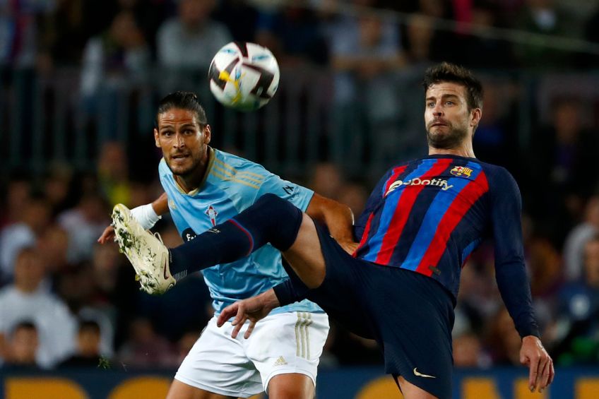 Gerard Piqué durante un partido del Barcelona