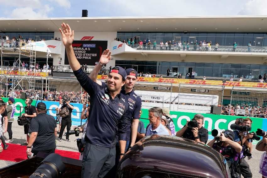 Max y Checo en el GP de Estados Unidos 