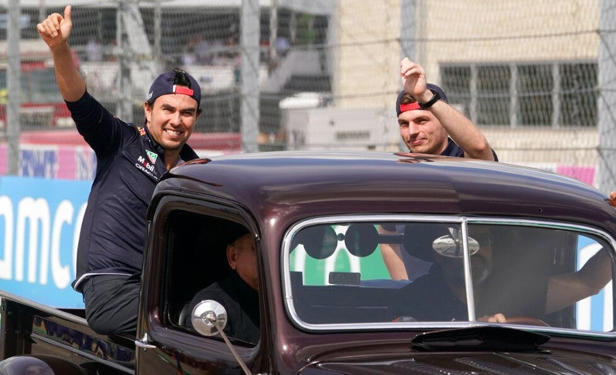 Checo Pérez y Max Verstappen previo al GP de Estados Unidos