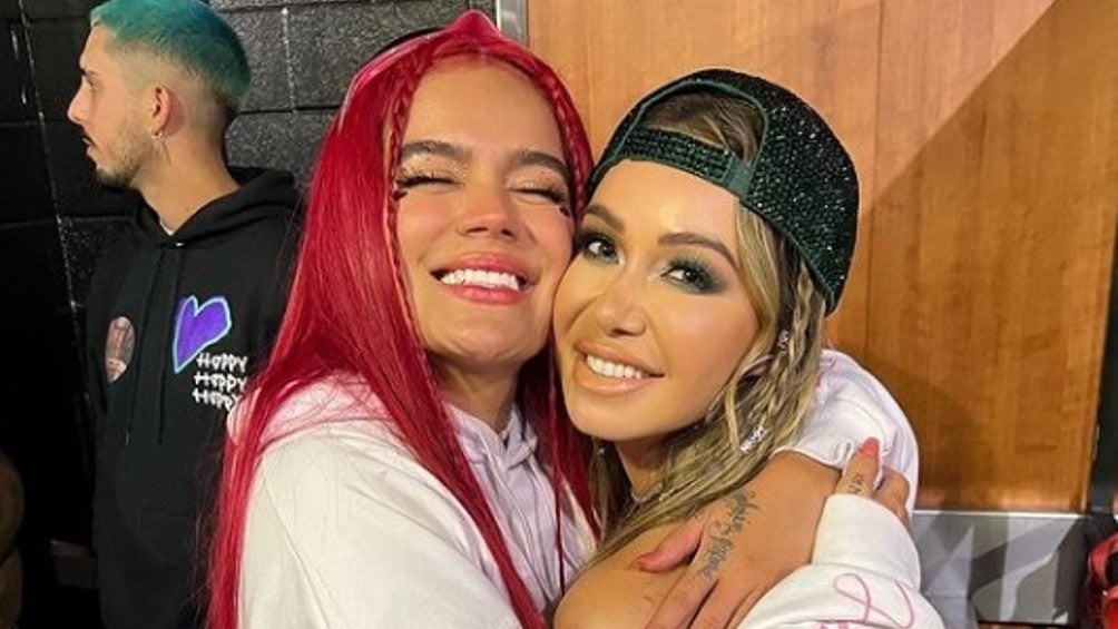 Karol G junto a Chiquis Rivera