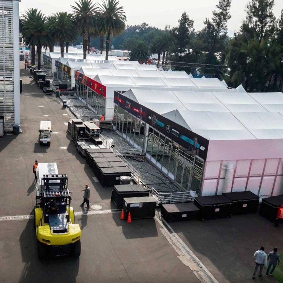 Prepararivos del Gran Premio de México