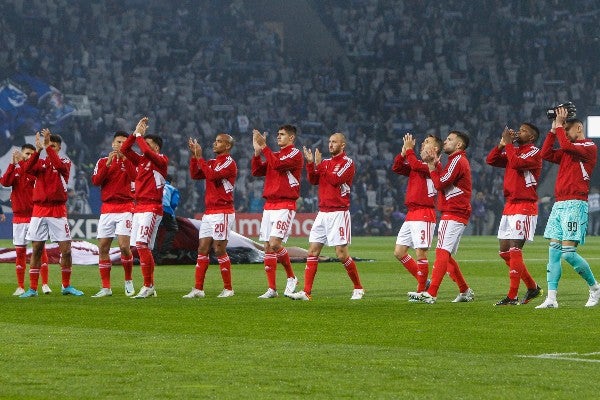 Jugadores del Benfica en celebración