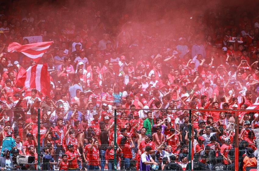 Afición de Toluca en un partido