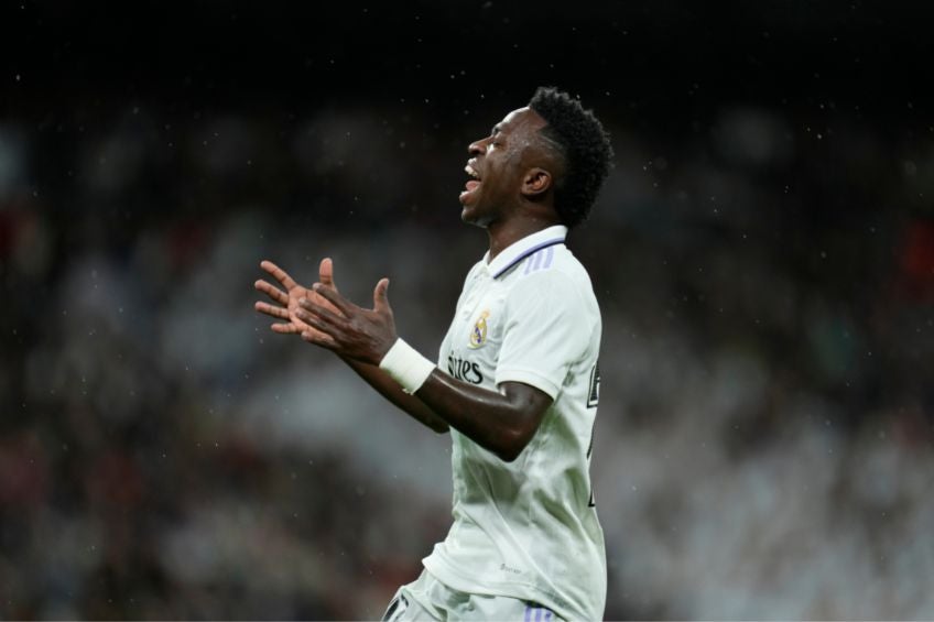 Vinicius Jr durante un partido del Real Madrid