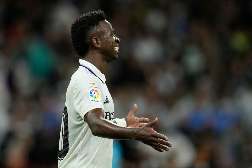 Vinicius Jr. durante un partido del Real Madrid