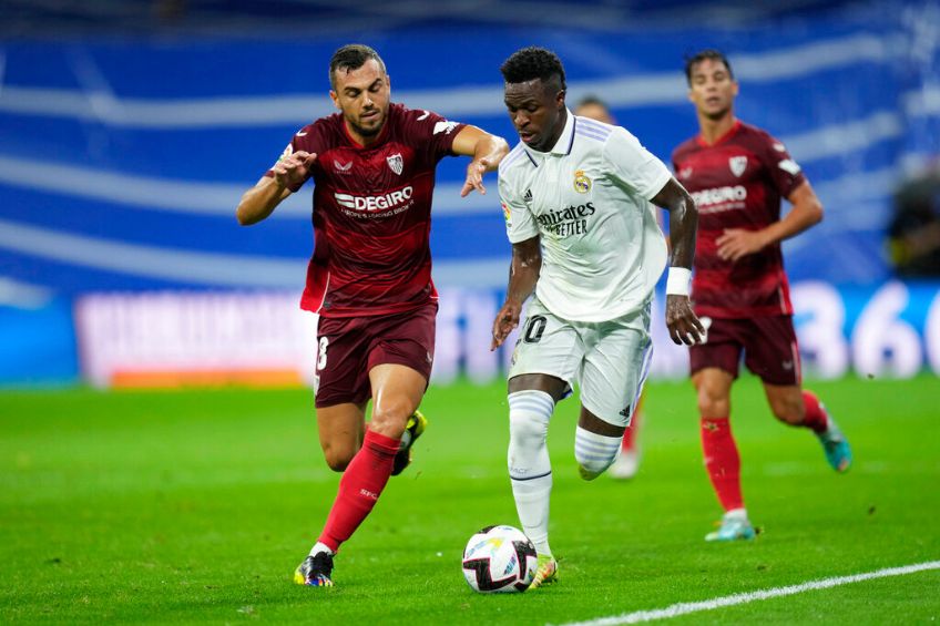 Vinicius Jr. durante un partido del Real Madrid