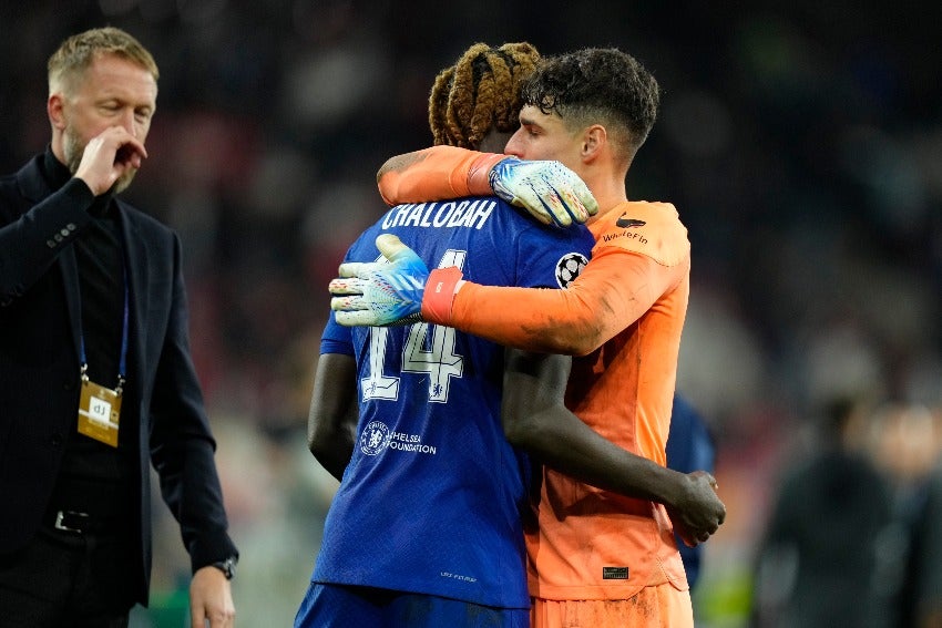 Chalobah y Kepa celebrando la victoria