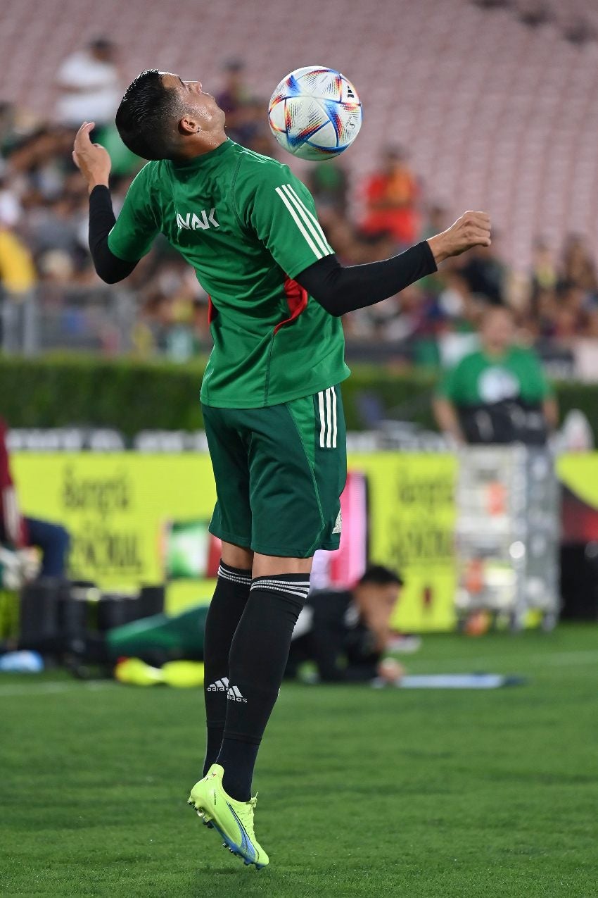 Rogelio Funes Mori en un entrenamiento del Tricolor