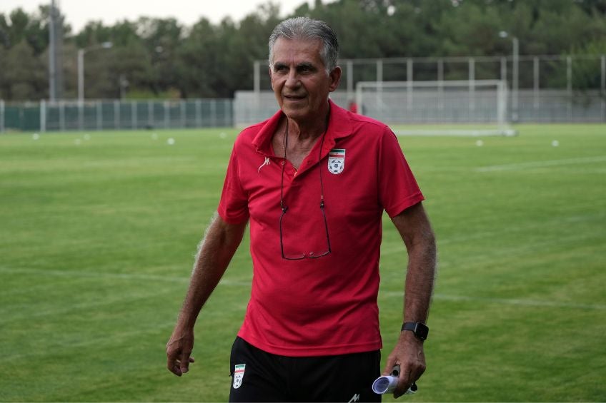 Carlos Queiroz entrenando a Irán