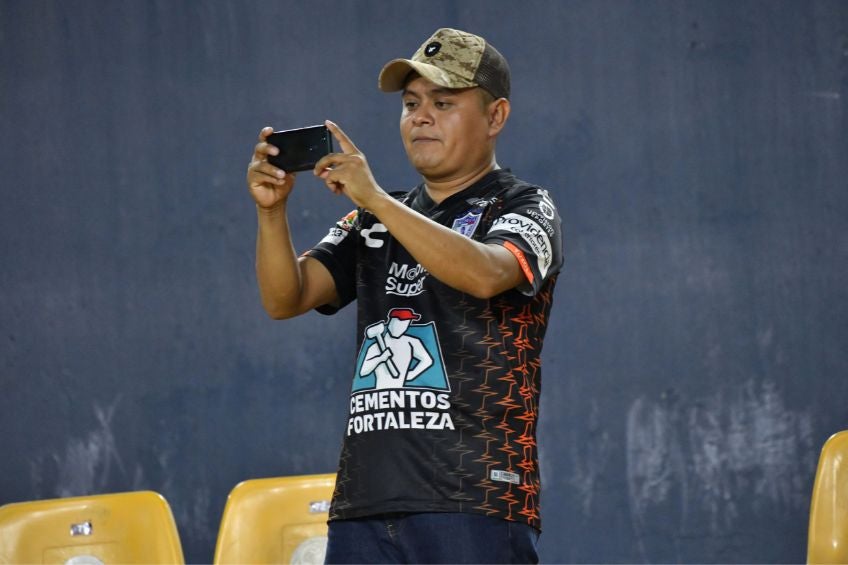 Aficionado de Pachuca durante un partido