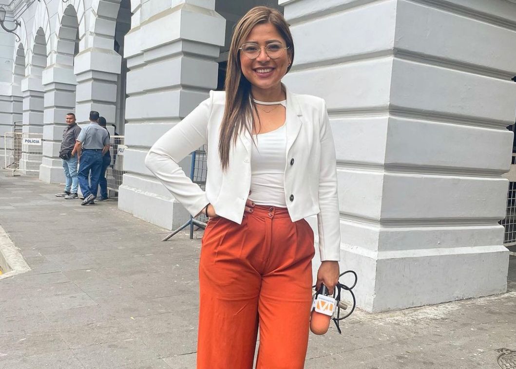 Vanessa Robles, reportera de Teleamazonas 