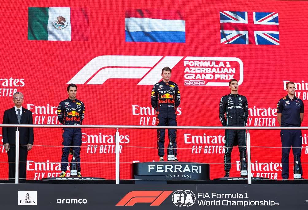 Checo Pérez volvió al podio en Azerbaiyán 