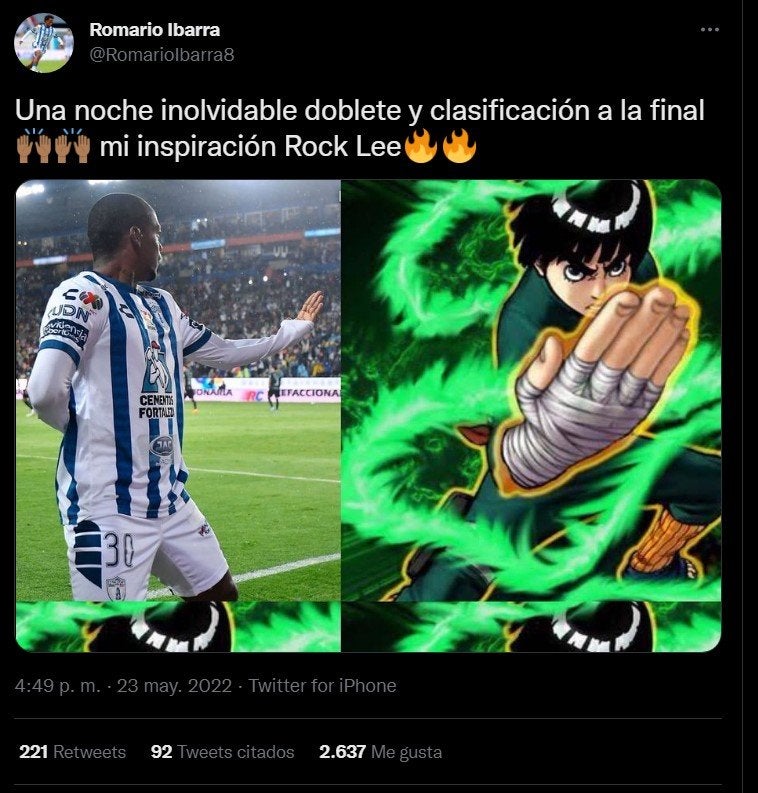 Romario Ibarra es fan de Naruto