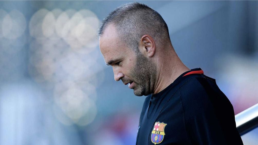 Iniesta con el Barça