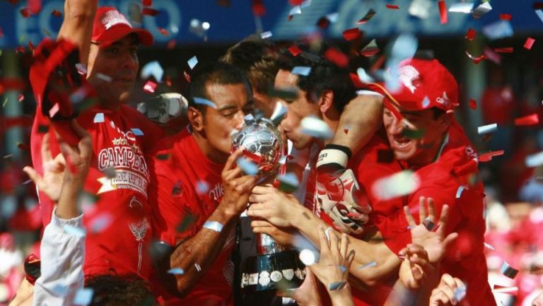 Jugadores del Toluca tras ser Campeones