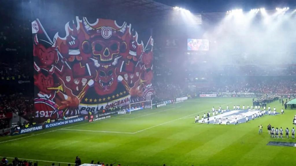 Tifo del Toluca contra Pachuca