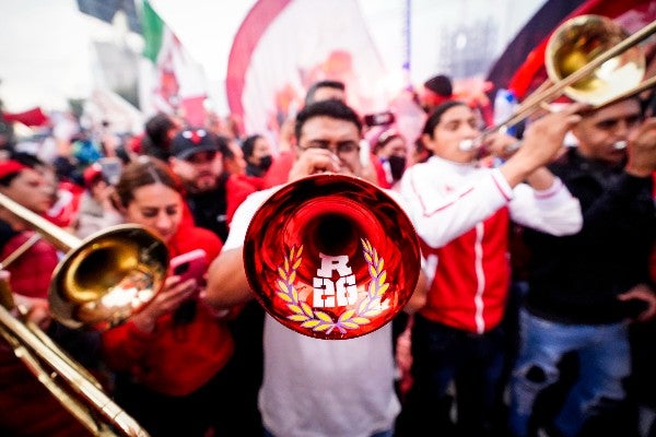 Aficionados del Toluca durante la Ida de la Final en el Apertura 2022