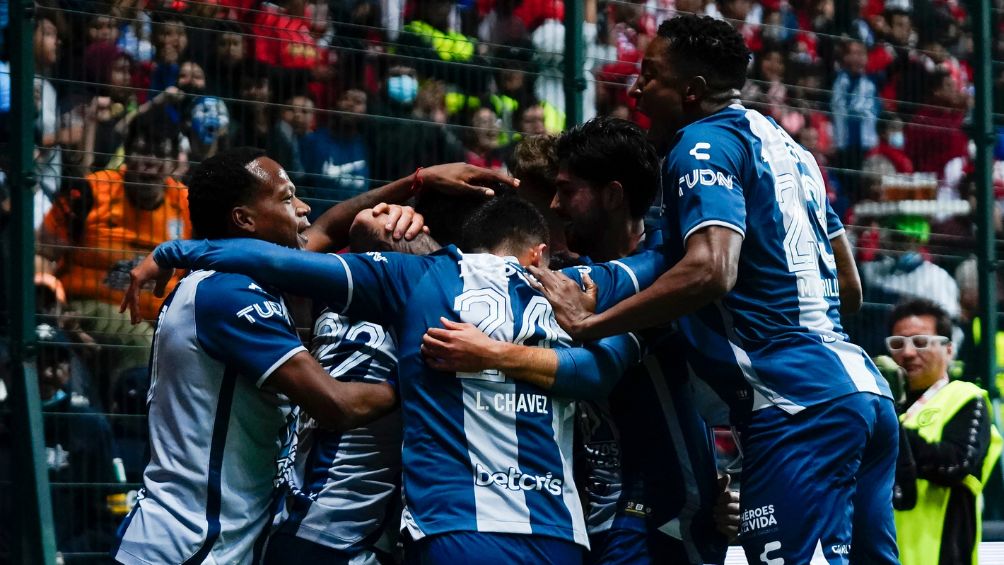 Pachuca celebrando un gol