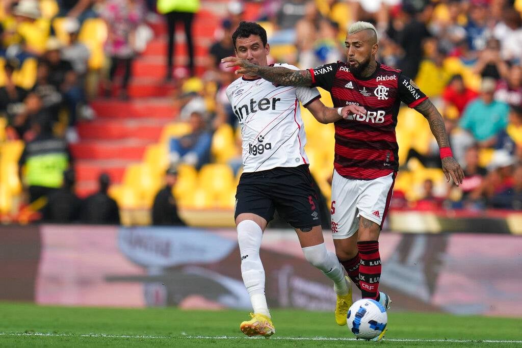 Arturo Vidal durante la Final de Copa Libertadores