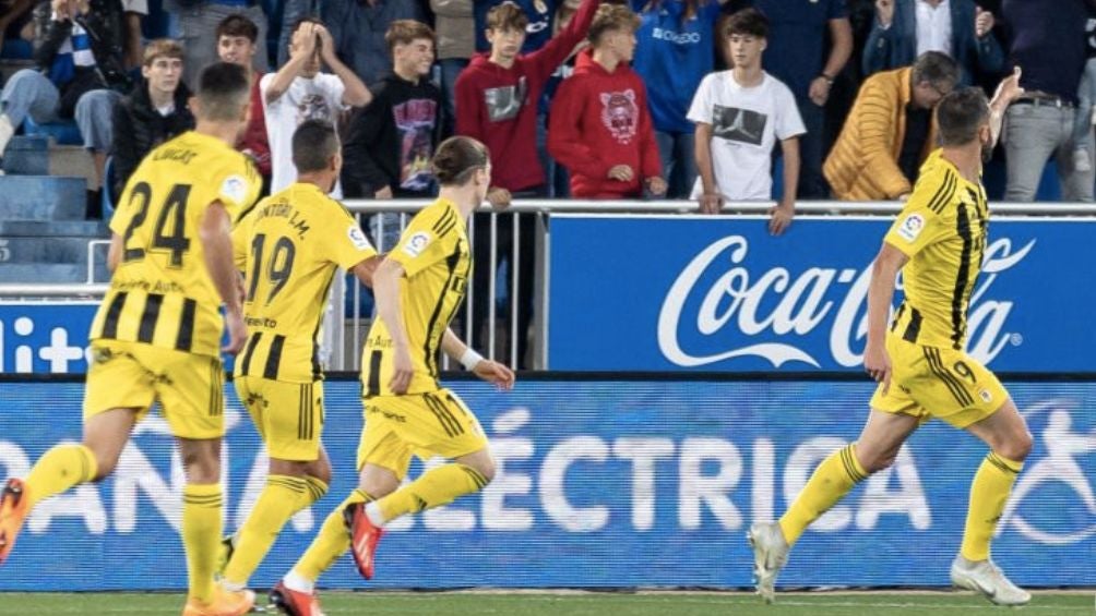 Bastón celebra el gol del empate