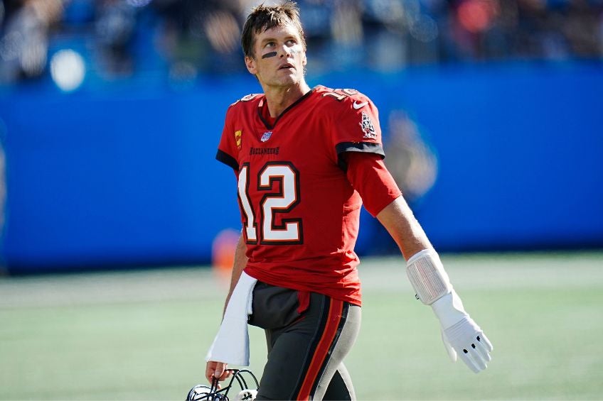 Tom Brady tras un partido de los Buccaneers