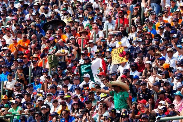 La asistencia del Gran Premio de México