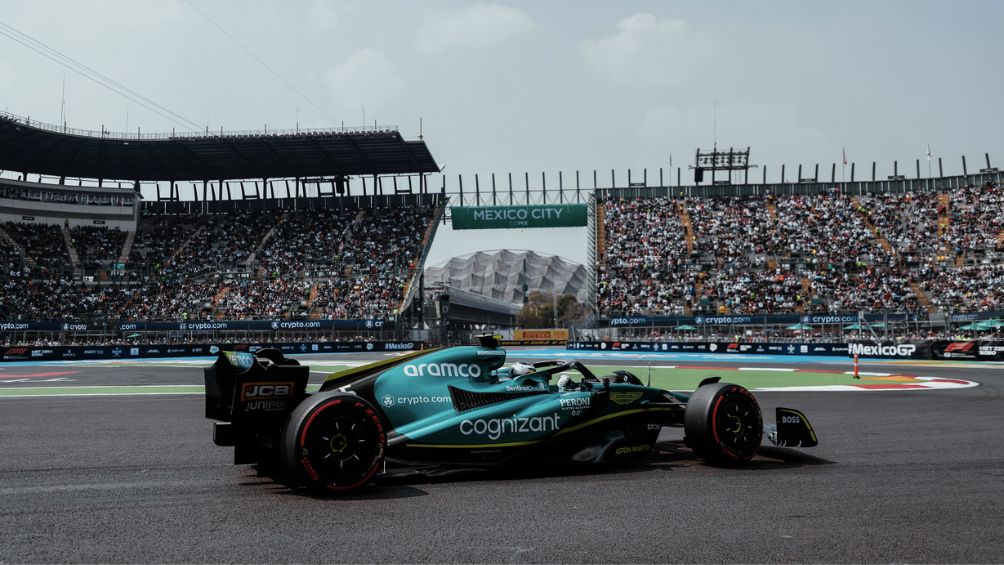 El Aston Martin en el GP de México