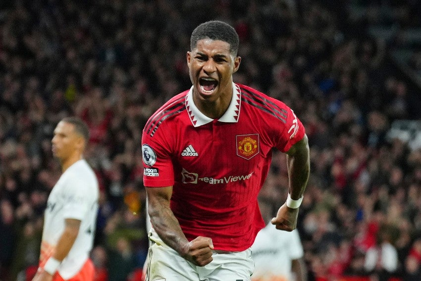 Rashford en un juego del United