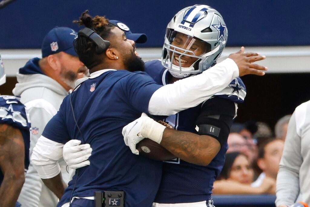 Micah Parsons durante un partido de los Cowboys