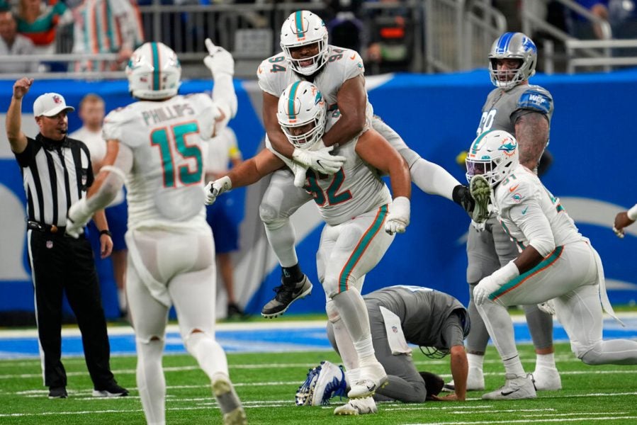 Jugadores de Miami en festejo