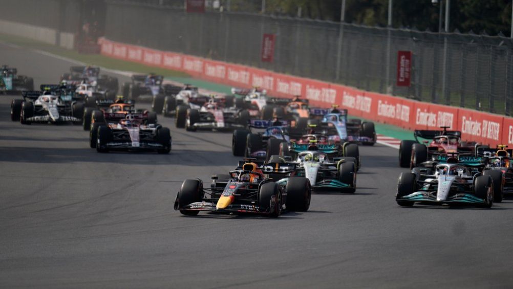 Largada en el Gran Premio de México